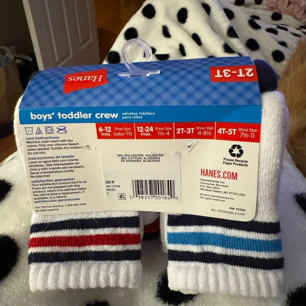 Hanes Toddler Athletic Socks